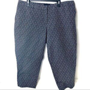 Cynthia Rowley Capris Pants Black White Polka Dots Plus Size 20W